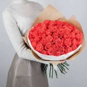 Букет оранжевых роз 